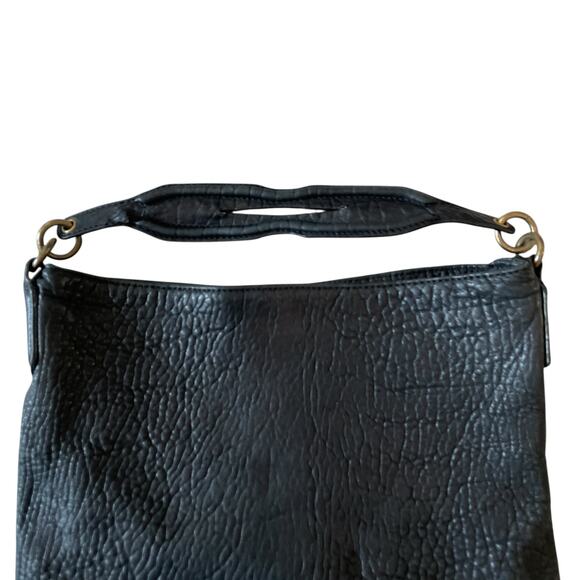ALEXANDER WANG Black Pebbled Lambskin Studded Dumbo Darcy Hobo Handbag Purse - Picture 5 of 16